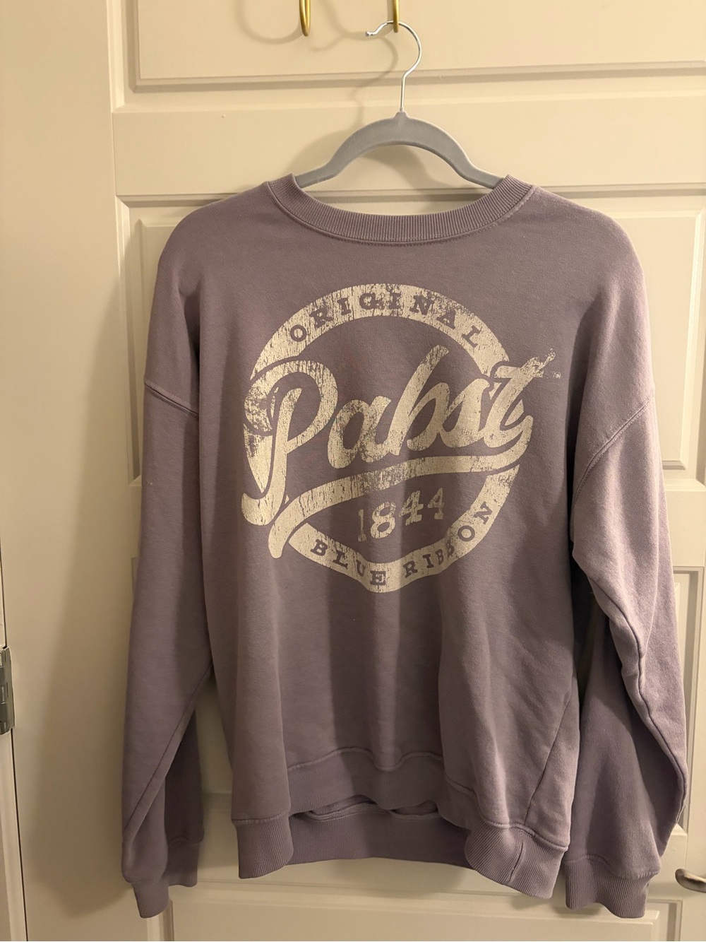 Pabst Men's Crewneck Sweatshirt in Dusty Lavender